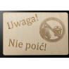 Tabliczka na boks : Uwaga! Nie poić
