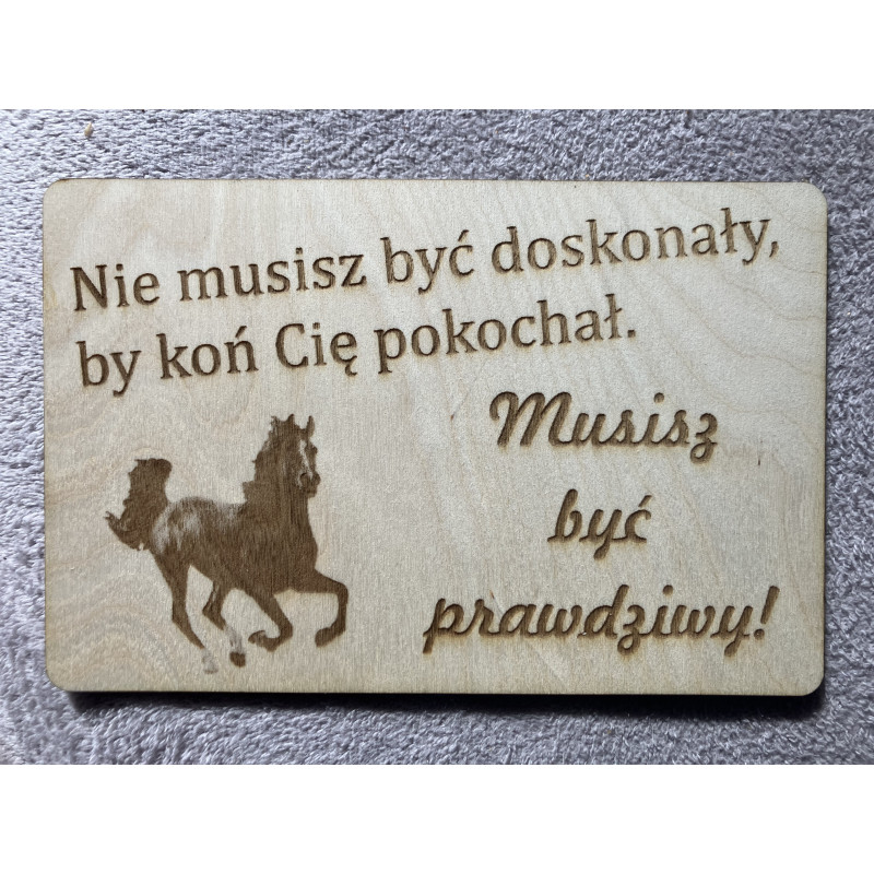 Tabliczka z sentencją jeździecką